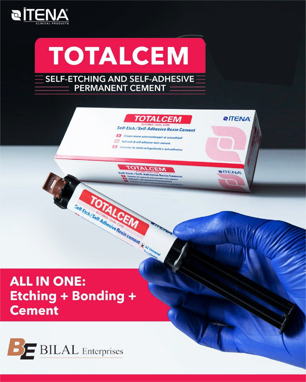 Itena Clinical - TotalCem (self-etching and self-adhesive permanent cement)