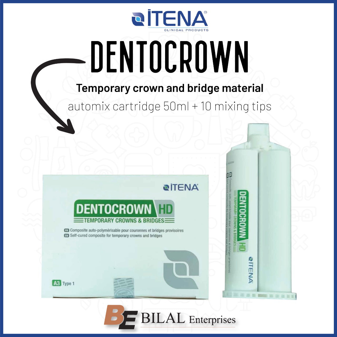 Itena Clinical - DentoCrown (temporary crown and bridge material)