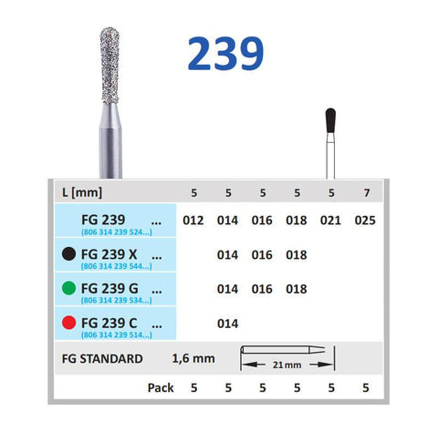Horico-Horico FG 239 021-5 Diamond Bur - MedBazar.PK