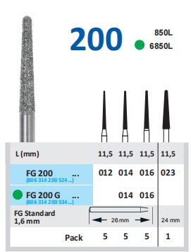 Horico-FG 200 Diamond Bur
