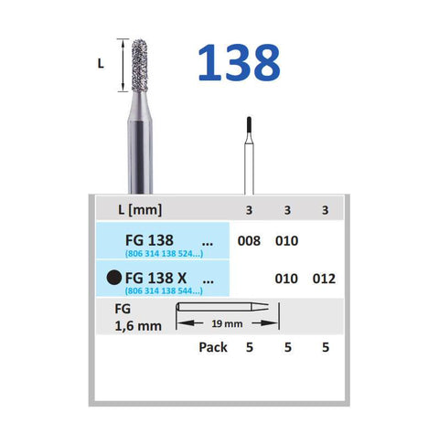 Horico-FG 138 008-5 Diamond Bur - MedBazar.PK