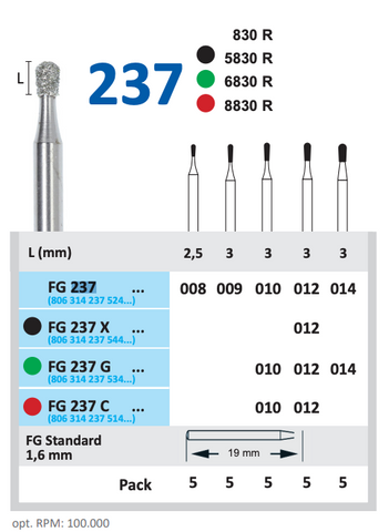 Horico-FG 237 Diamond Bur