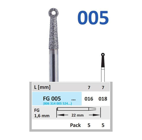 Horico-FG 005 018-5 Diamond Bur - MedBazar.PK