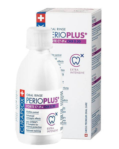 Curaprox-Perio Plus+ Forte Mouthwash 0.20% CHX Dental Supplies - MedBazar