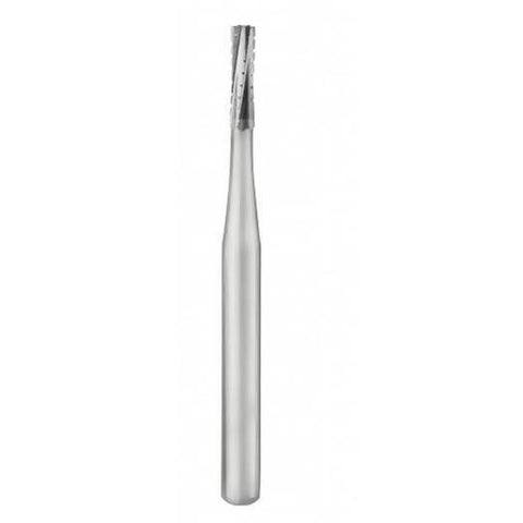 SS White-Carbide Bur Straight/Flat End Cross Cut - FG - 557 - MedBazar.PK